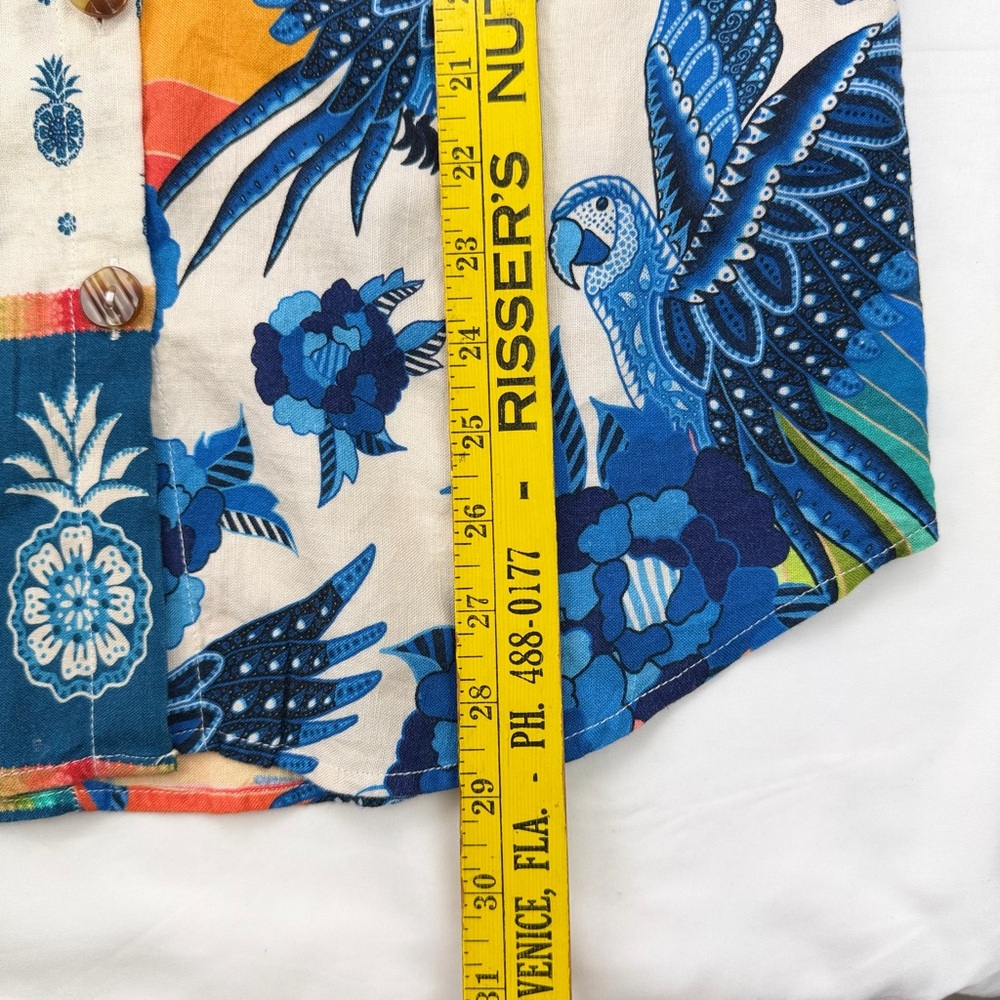 🌊 FARM Rio Surf Button-down‎ Shirt XS - Picture 13 of 14